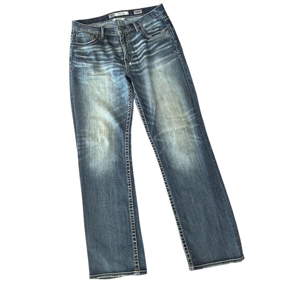 BKE Tyler Bootleg Stretch Jean Size 34x36 Tall Man Jeans Extra Long  in pristine - Picture 1 of 13